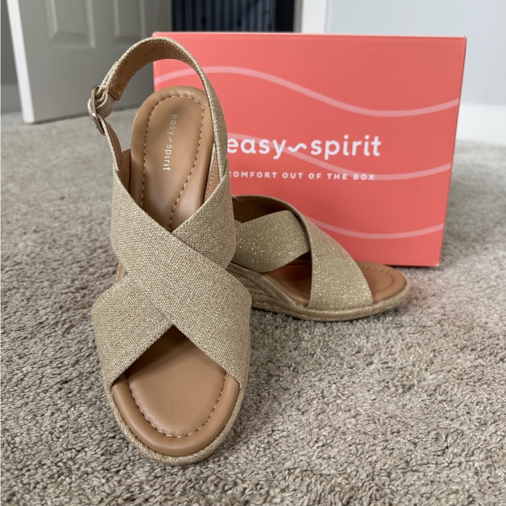 Easy Spirit Ariane Slingback Wedge Sandals NWT